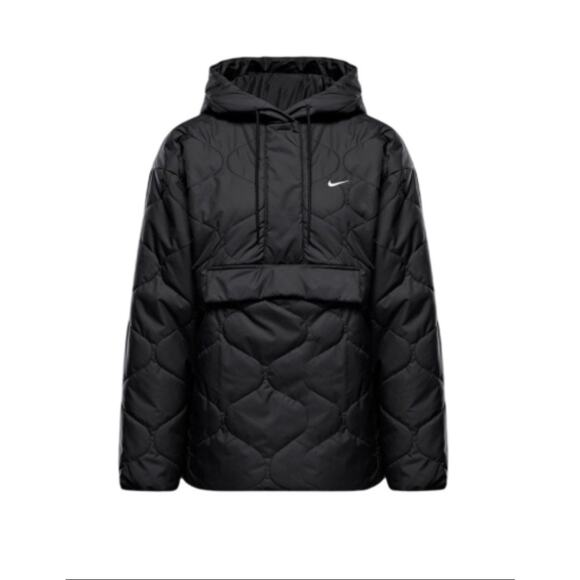 Nike Sportswear Essential Women's Quilted Anorak Jacket FZ7364-010 Size S - Picture 1 of 5